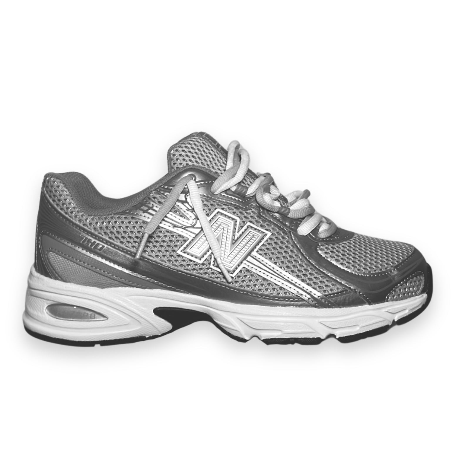 New Balance 740 Grey Double Laces Custom
