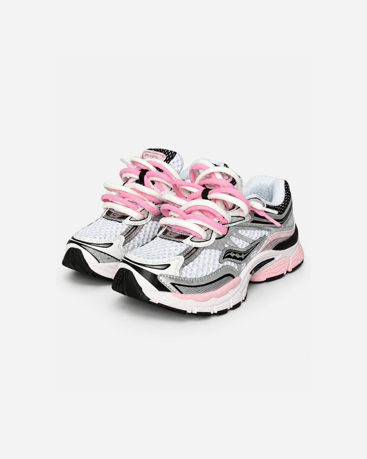 Saucony Omni 9 KDZ – Silver / Pink Custom
