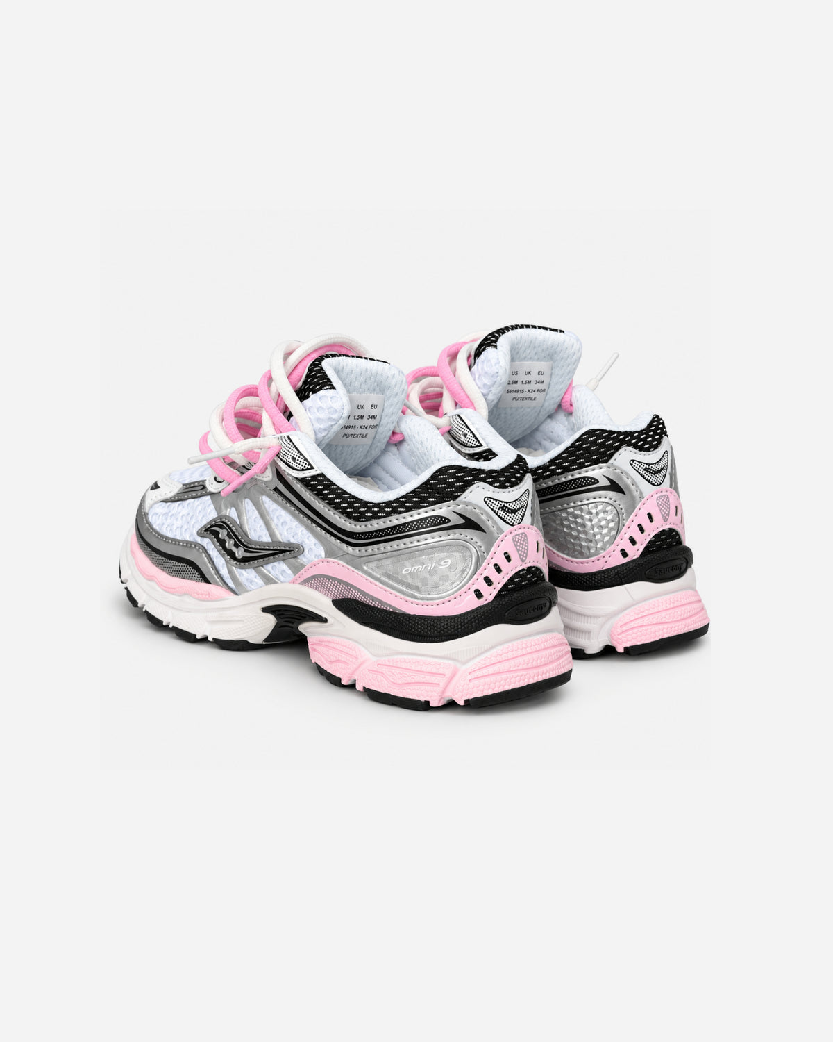 Saucony Omni 9 KDZ – Silver / Pink Custom