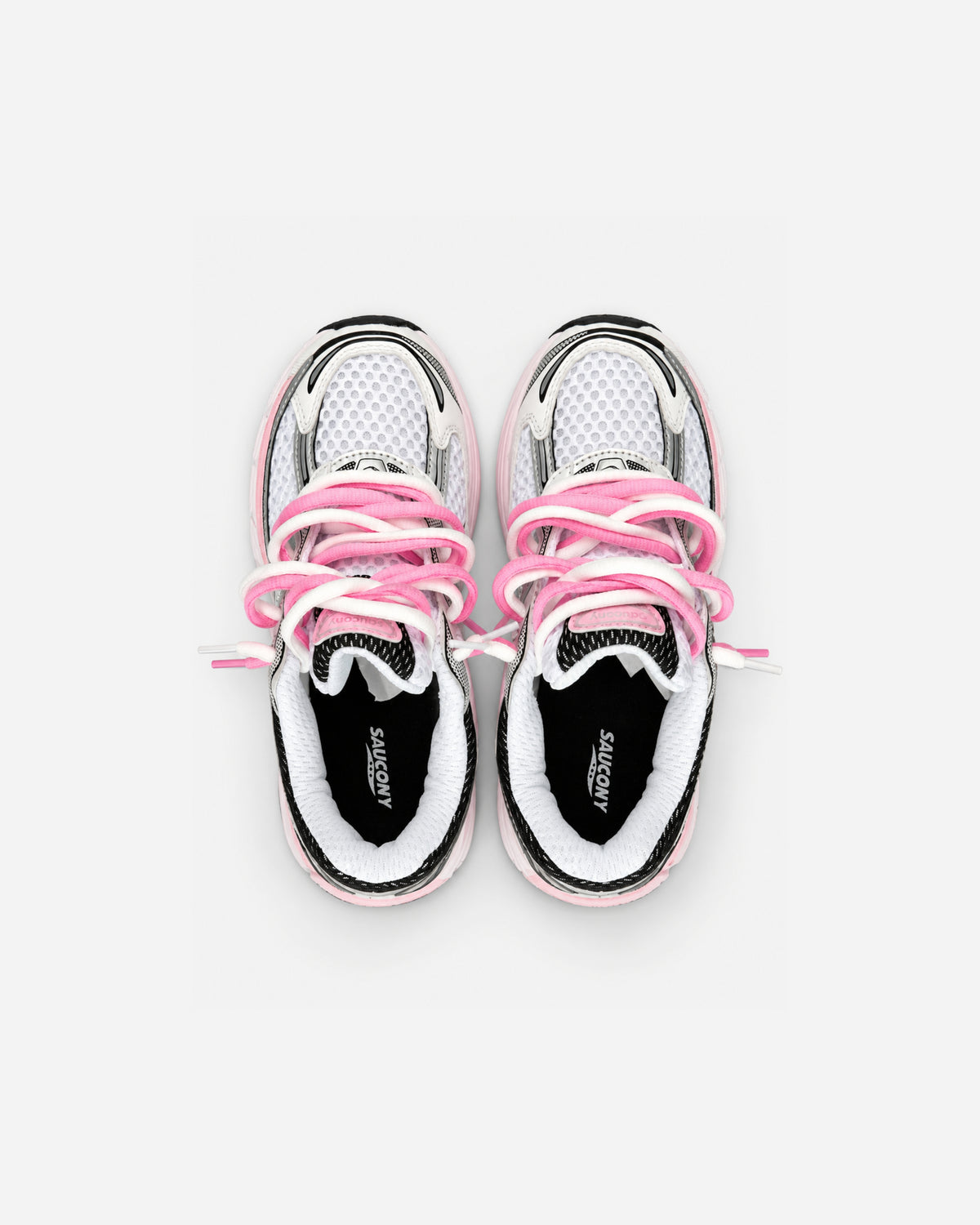Saucony Omni 9 KDZ – Silver / Pink Custom