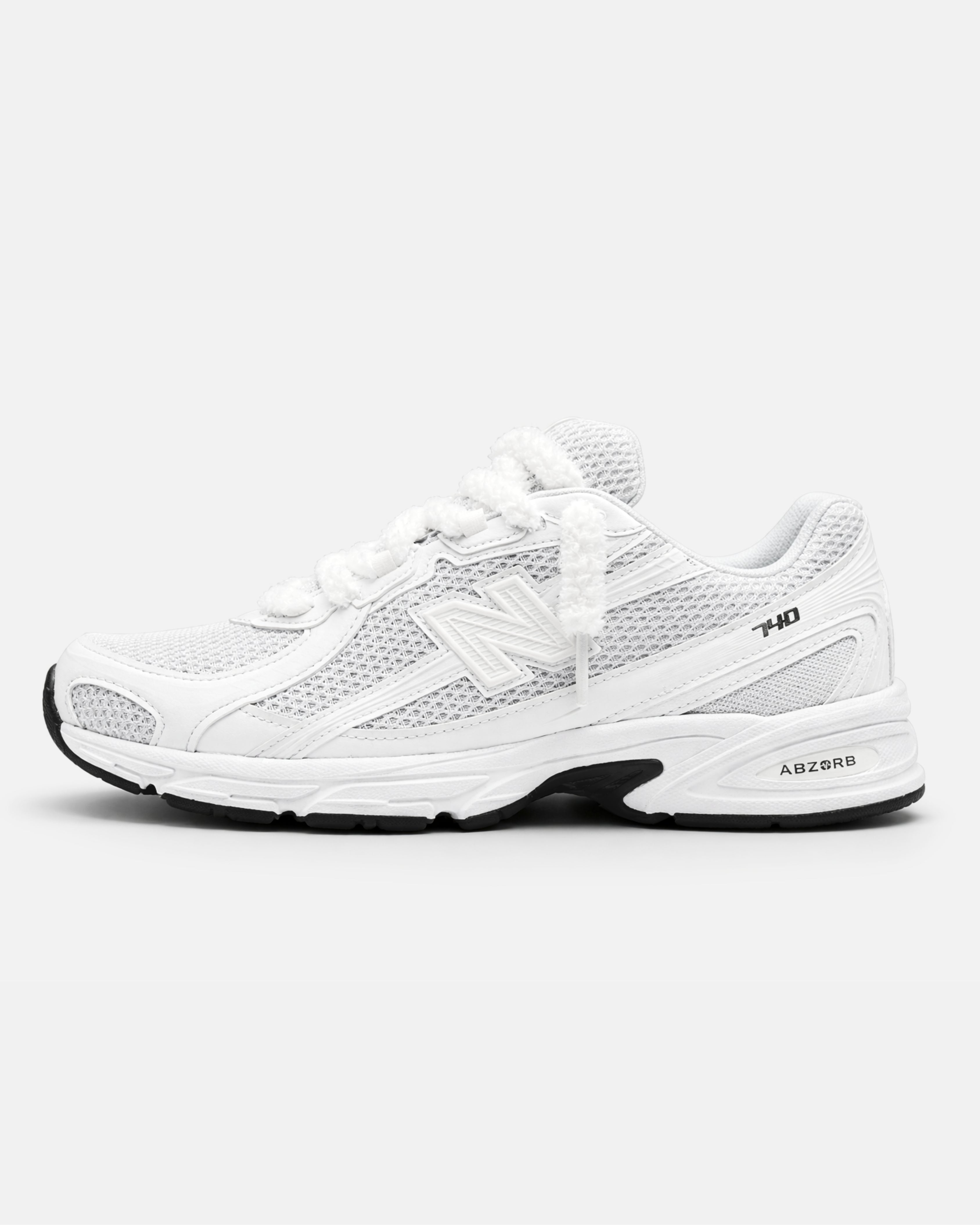 New Balance 740 Triple White Custom