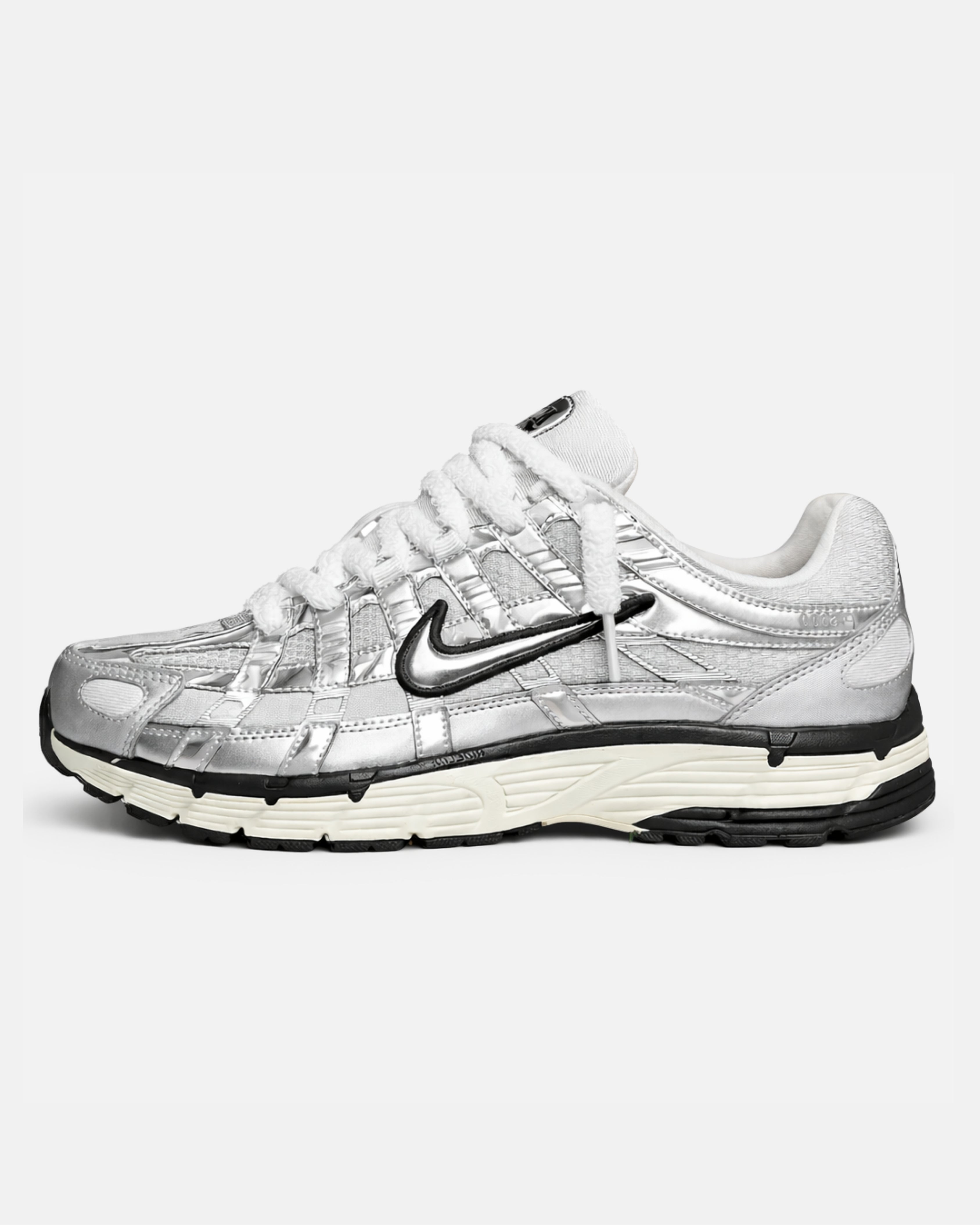 Nike P-6000 Metallic Silver Custom
