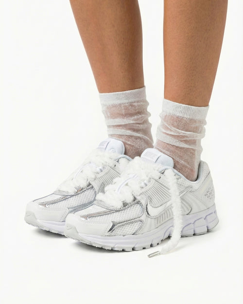 Nike Vomero 5 Metallic White Custom