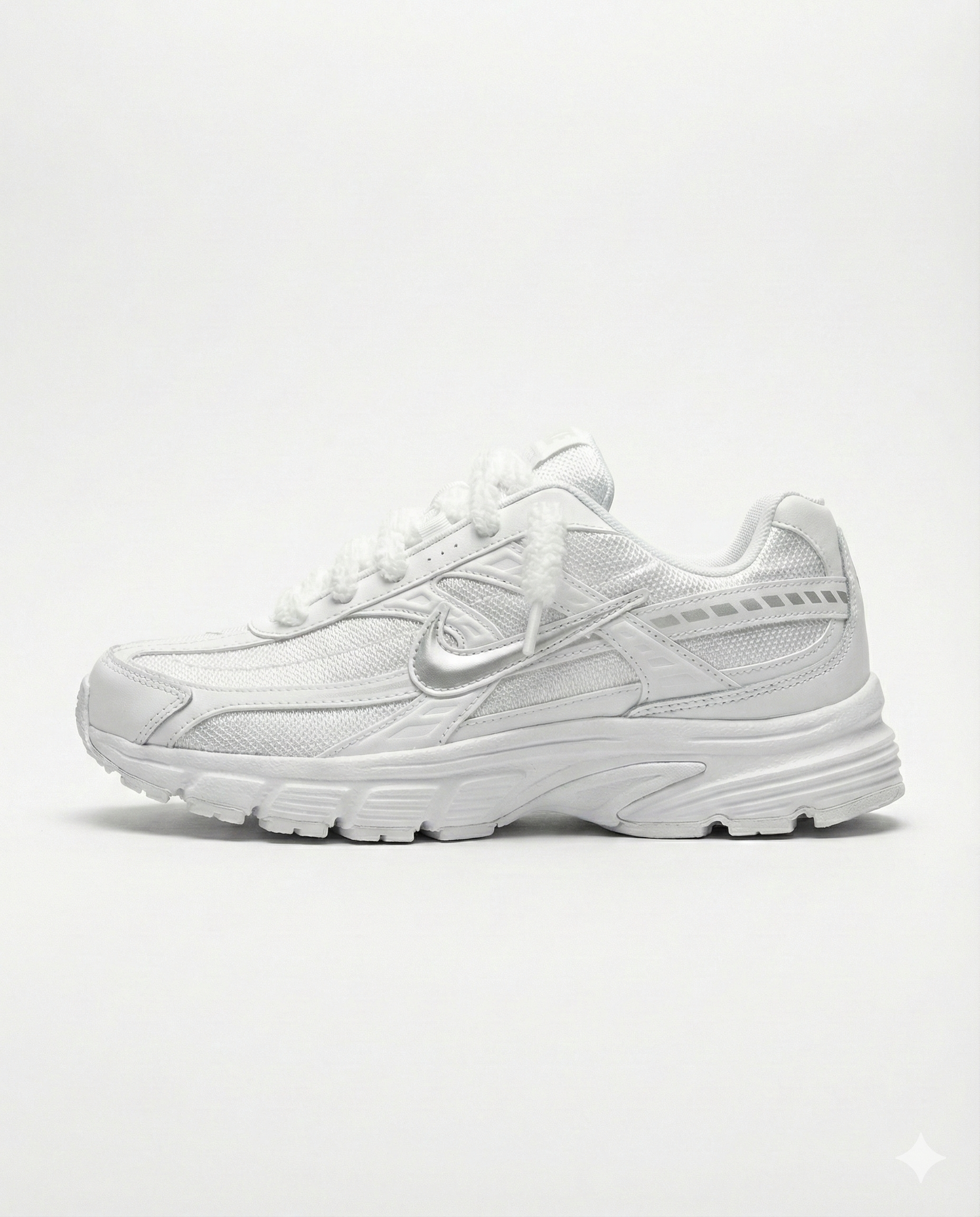 Nike Initiator Running Triple White Custom