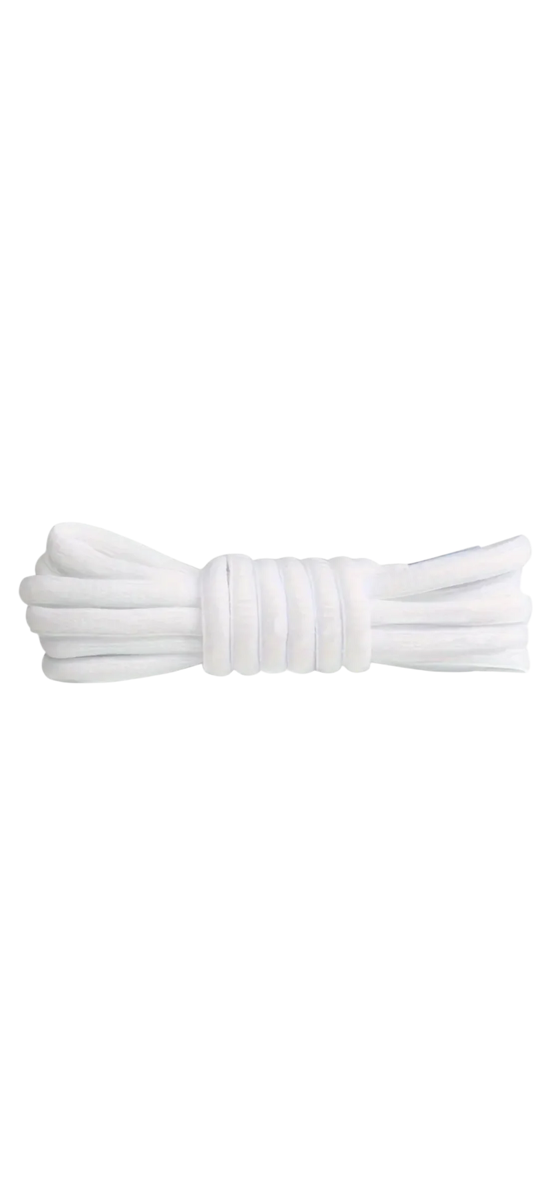 Lacets ronds pour sneakers — Blanc