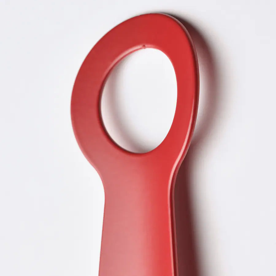 Roter Schuhlöffel aus Metall 18 cm